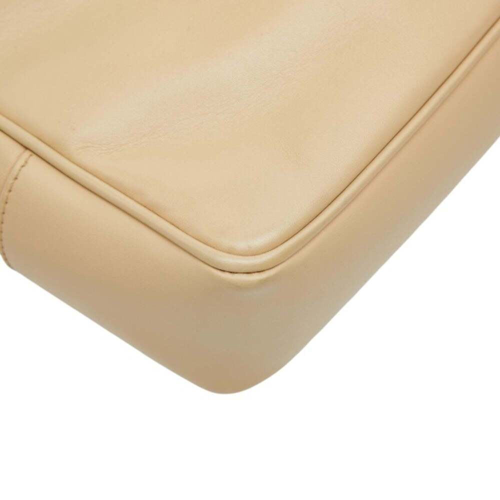 CHANEL Cream Leather Logo Tote Bag - Picture 7 of 14